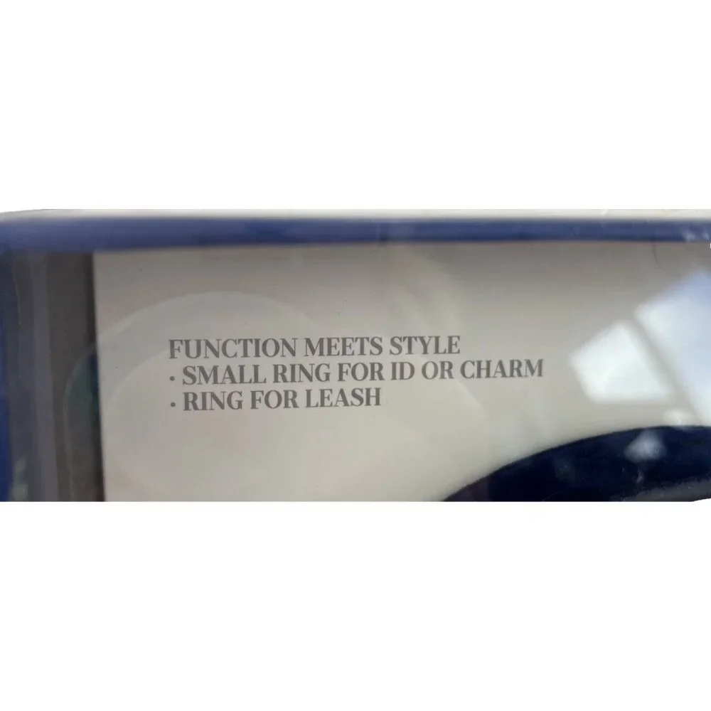 NEW Southern Living Dog Collar Size Medium/Large (M/L) Blue